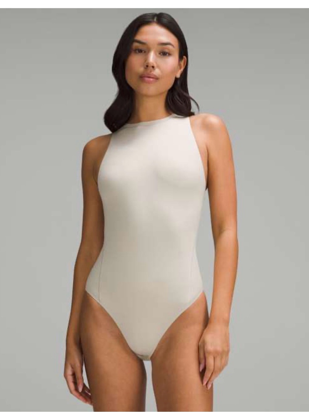 Lululemon bodysuit in Light Beige